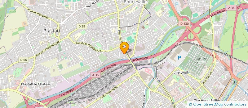 localisation de l'entreprise MONSIEUR LAURENT BOURCKHOLZER  MULHOUSE