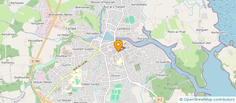 localisation de l'entreprise MONSIEUR LAURENT BOURDON  PONT-L'ABBE