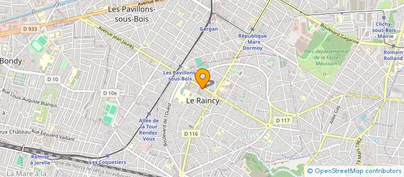 localisation de l'entreprise MONSIEUR LAURENT BOURDON  LE RAINCY