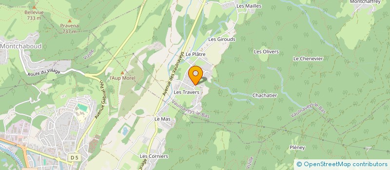 localisation de l'entreprise MONSIEUR LAURENT BOURGEOIS  VAULNAVEYS-LE-HAUT