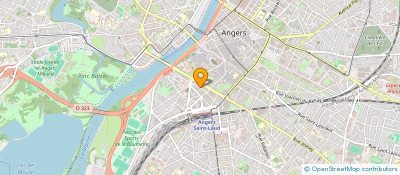 localisation de l'entreprise MONSIEUR LAURENT BOURILLON à ANGERS