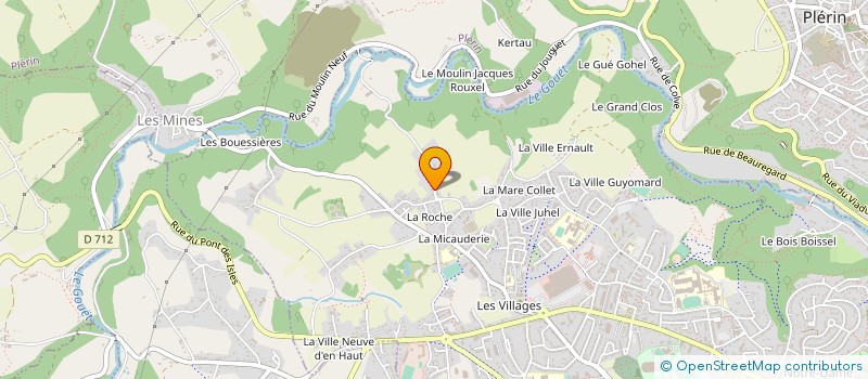 localisation de l'entreprise MONSIEUR LAURENT BOURLET à SAINT-BRIEUC