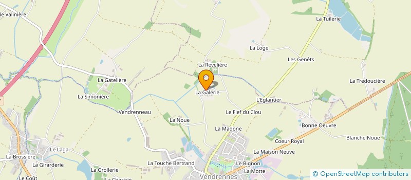 localisation de l'entreprise MONSIEUR LAURENT BOURMAUD  VENDRENNES