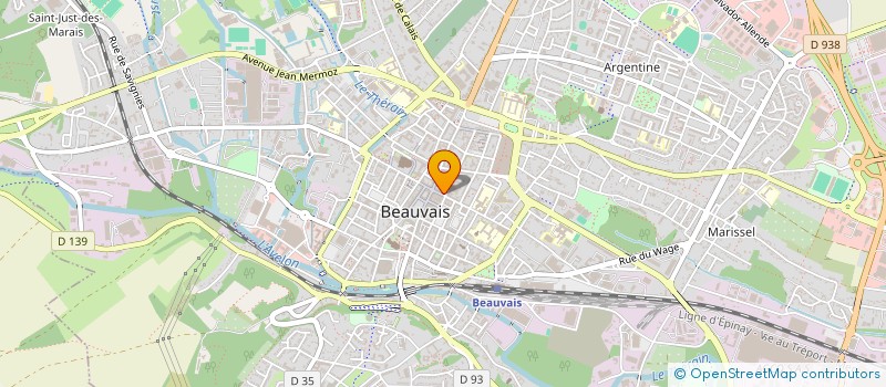 localisation de l'entreprise MONSIEUR LAURENT BOURNAT  BEAUVAIS