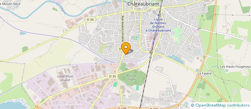 localisation de l'entreprise MONSIEUR LAURENT BOURNIGAULT  CHATEAUBRIANT