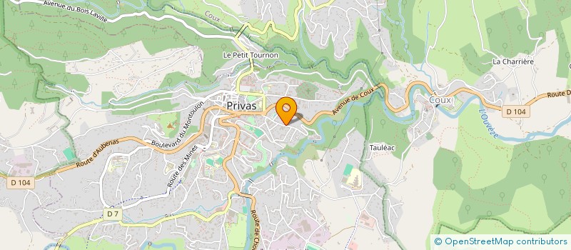 localisation de l'entreprise MONSIEUR LAURENT BOURRET  PRIVAS