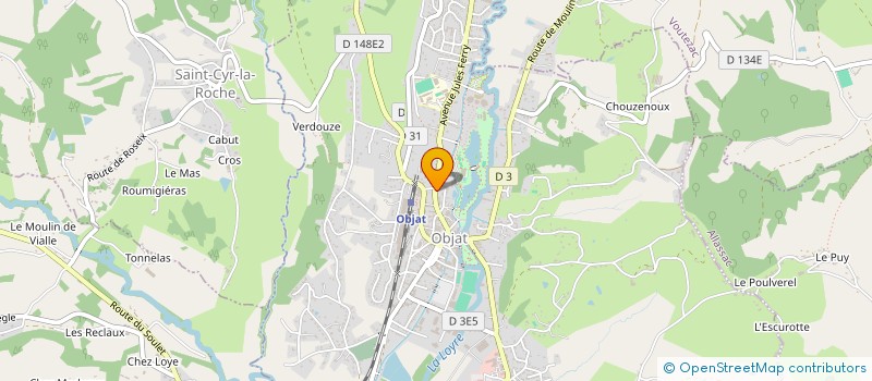 localisation de l'entreprise MONSIEUR LAURENT BOUSQUET  OBJAT