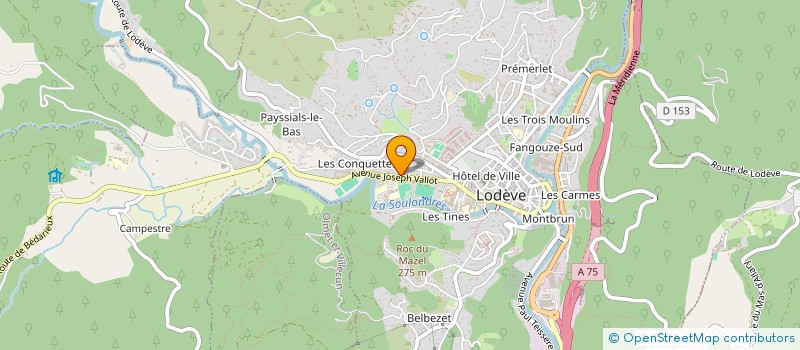 localisation de l'entreprise MONSIEUR LAURENT BOUSQUET  LODEVE