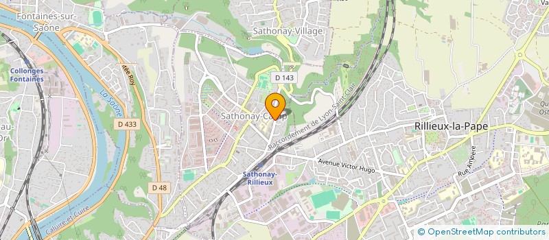 localisation de l'entreprise MONSIEUR LAURENT BOUSSENA  SATHONAY-CAMP