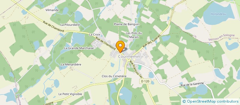 localisation de l'entreprise MONSIEUR LAURENT BOUTEILLER  COURMEMIN