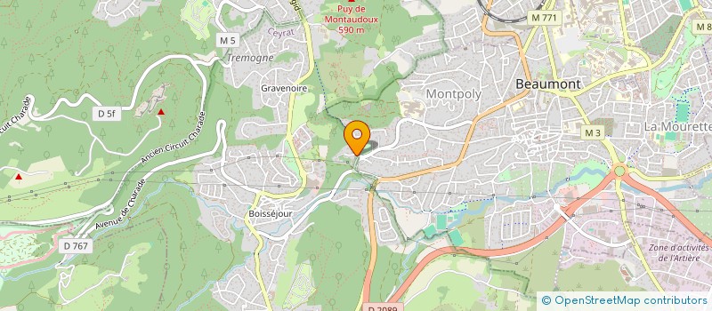 localisation de l'entreprise MONSIEUR LAURENT BOUTIN  CLERMONT-FERRAND