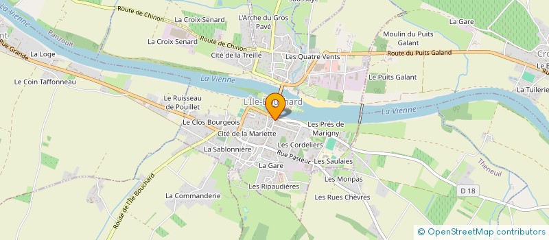 localisation de l'entreprise MONSIEUR LAURENT BOUTIN  L'ILE-BOUCHARD