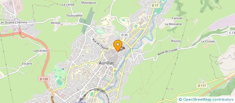 localisation de l'entreprise MONSIEUR LAURENT BOUTIN à AURILLAC