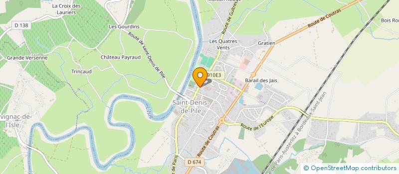 localisation de l'entreprise MONSIEUR LAURENT BOUTINAUD  SAINT-DENIS-DE-PILE