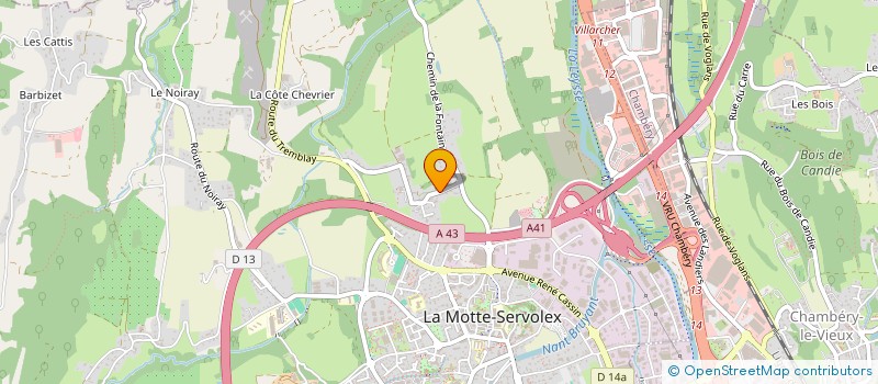 localisation de l'entreprise MONSIEUR LAURENT BOUVARD à LA MOTTE-SERVOLEX