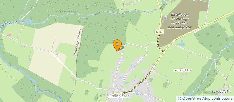 localisation de l'entreprise MONSIEUR LAURENT BOUVART  ETEIGNIERES