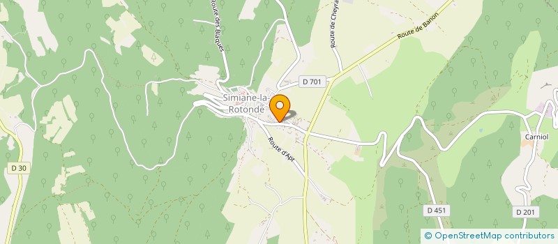 localisation de l'entreprise MONSIEUR LAURENT BOUVIER  SIMIANE-LA-ROTONDE