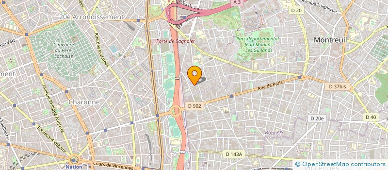 localisation de l'entreprise MONSIEUR LAURENT BOUVIER à BAGNOLET