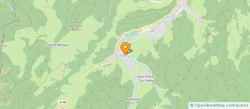 localisation de l'entreprise MONSIEUR LAURENT BOUVIER  SAINTE-MARIE-AUX-MINES