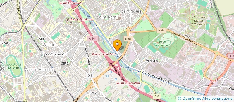 localisation de l'entreprise MONSIEUR LAURENT BOUVRET  REIMS