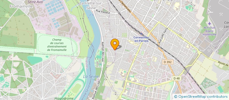 localisation de l'entreprise MONSIEUR LAURENT BOUYGUES  LA FRETTE-SUR-SEINE