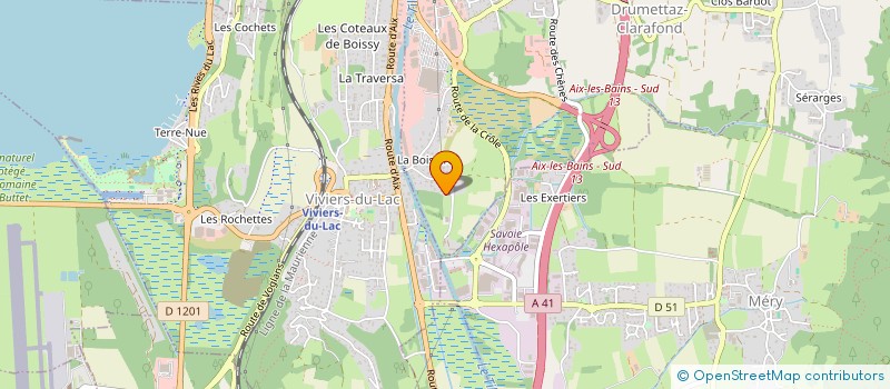 localisation de l'entreprise MONSIEUR LAURENT BOZONNET  DRUMETTAZ-CLARAFOND