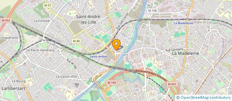 localisation de l'entreprise MONSIEUR LAURENT BRACQBIEN à SAINT-ANDRE-LEZ-LILLE