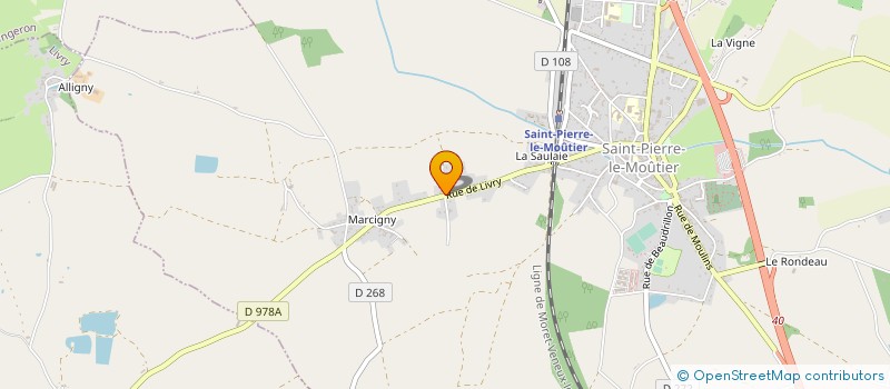 localisation de l'entreprise MONSIEUR LAURENT BRAMARD  SAINT-PIERRE-LE-MOUTIER