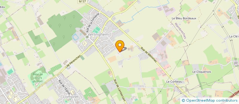 localisation de l'entreprise MONSIEUR LAURENT BRAME  VERLINGHEM