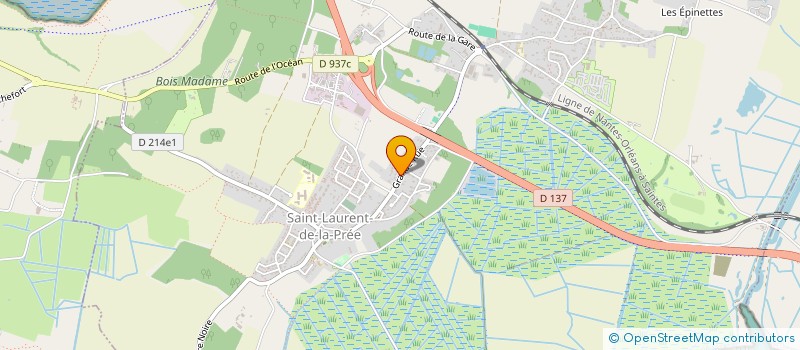 localisation de l'entreprise MONSIEUR LAURENT BRAND  SAINT-LAURENT-DE-LA-PREE
