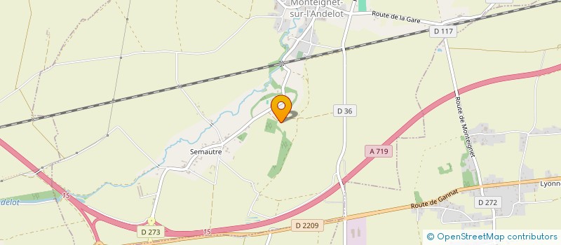 localisation de l'entreprise MONSIEUR LAURENT BRANDEBOURGER  MONTEIGNET SUR L'ANDELOT