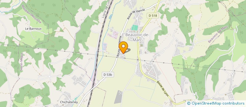 localisation de l'entreprise MONSIEUR LAURENT BRAQUET  BEAUVOIR-DE-MARC