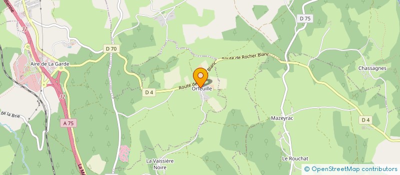 localisation de l'entreprise MONSIEUR LAURENT BRASSAC à ALBARET-SAINTE-MARIE