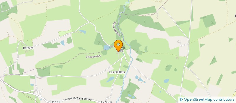 localisation de l'entreprise MONSIEUR LAURENT BRAVY  CHAZEMAIS