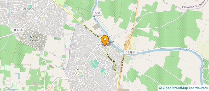 localisation de l'entreprise MONSIEUR LAURENT BRAX à SERIGNAN