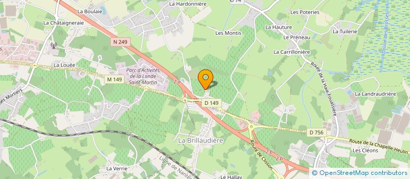 localisation de l'entreprise MONSIEUR LAURENT BRELET à HAUTE-GOULAINE