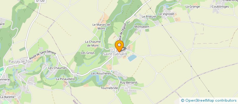 localisation de l'entreprise MONSIEUR LAURENT BRIAUD  MARCILLE