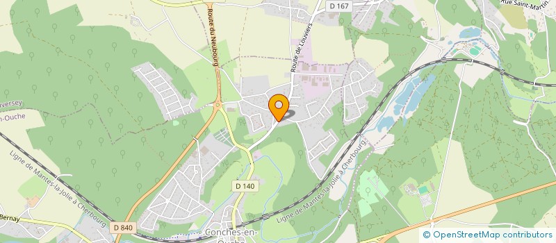 localisation de l'entreprise MONSIEUR LAURENT BRIDOUX  CONCHES-EN-OUCHE