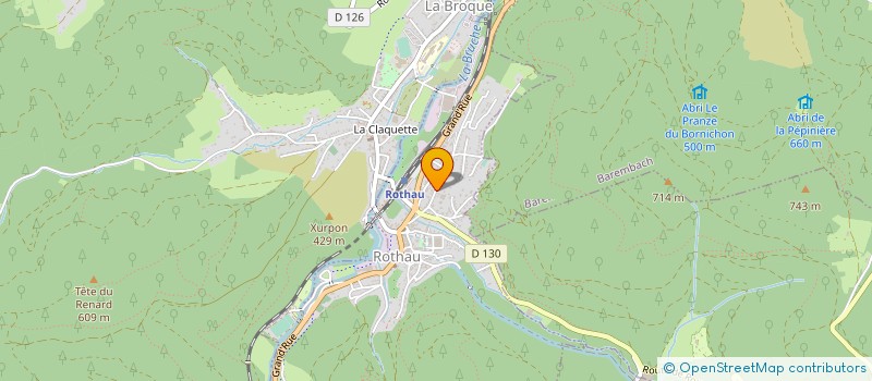 localisation de l'entreprise MONSIEUR LAURENT BRIGNON  ROTHAU