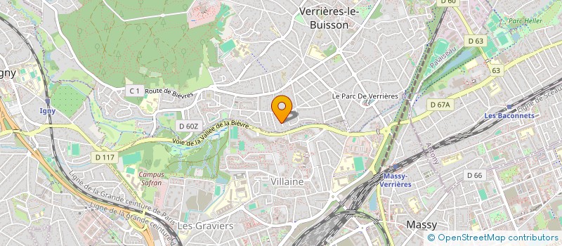 localisation de l'entreprise MONSIEUR LAURENT BRIGOUT  VERRIERES-LE-BUISSON