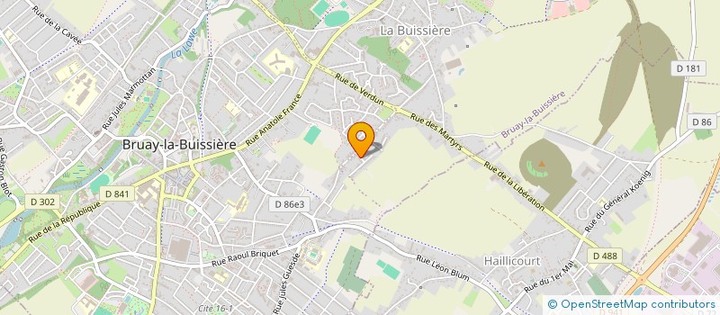 localisation de l'entreprise MONSIEUR LAURENT BRILLON à BRUAY-LA-BUISSIERE
