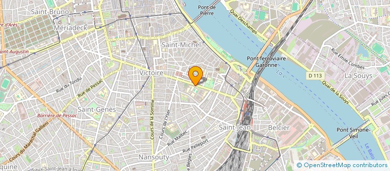 localisation de l'entreprise MONSIEUR LAURENT BRISCADIEU  BORDEAUX