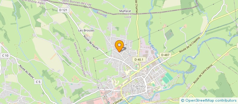 localisation de l'entreprise MONSIEUR LAURENT BROIS  CHARLIEU