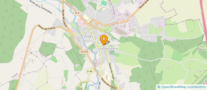 localisation de l'entreprise MONSIEUR LAURENT BRONGNIART  ORBEC