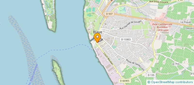 localisation de l'entreprise MONSIEUR LAURENT BROQUAIRE à BLAYE