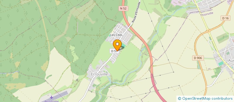 localisation de l'entreprise MONSIEUR LAURENT BROSSIERE  ERROUVILLE