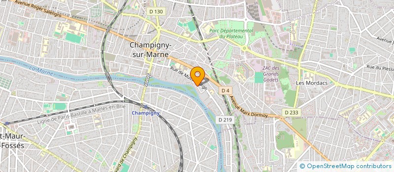 localisation de l'entreprise MONSIEUR LAURENT BROUSSOIS  CHAMPIGNY-SUR-MARNE