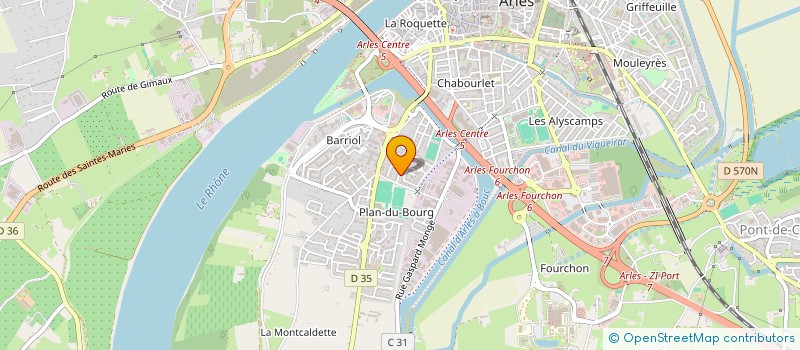 localisation de l'entreprise MONSIEUR LAURENT BROUZET à ARLES