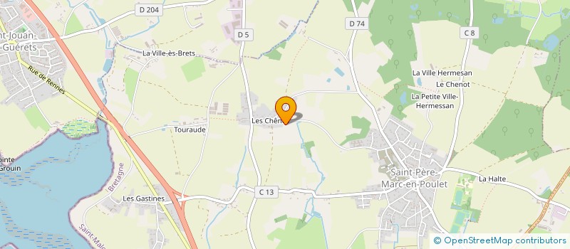 localisation de l'entreprise MONSIEUR LAURENT BRULON à LANGUENAN
