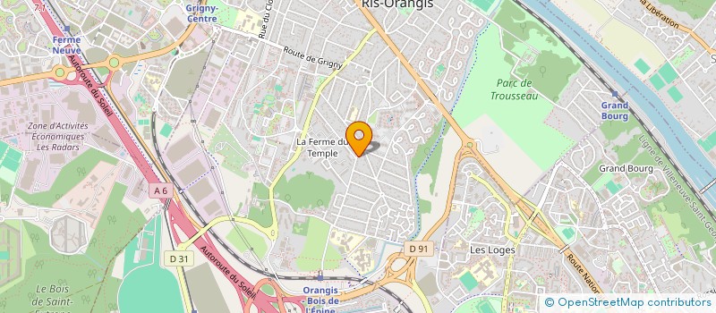 localisation de l'entreprise MONSIEUR LAURENT BRUN à RIS-ORANGIS